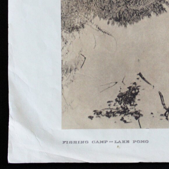 FISHING CAMP - LAKE POMO #108 Edward Sheriff Curtis Print - Picture 5 of 16